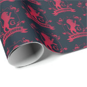 Verziertes GRYFFINDOR™-Wappen Geschenkpapier (Rolleneckpunkt)
