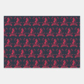 Verziertes GRYFFINDOR™-Wappen Geschenkpapier Set (Vorderseite)