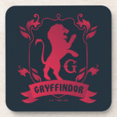 Verziertes GRYFFINDOR™-Wappen Getränkeuntersetzer (Vorderseite)
