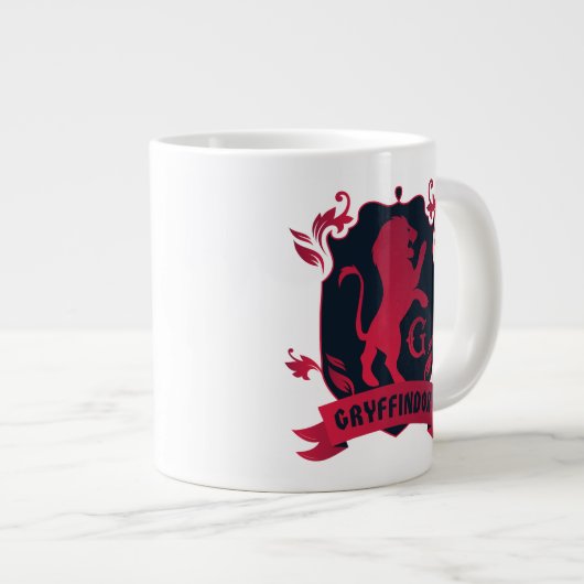 Verziertes GRYFFINDOR™-Wappen Jumbo-Tasse (Vorderseite Rechts)