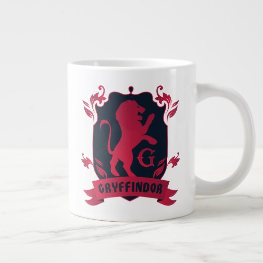 Verziertes GRYFFINDOR™-Wappen Jumbo-Tasse (Rechts)