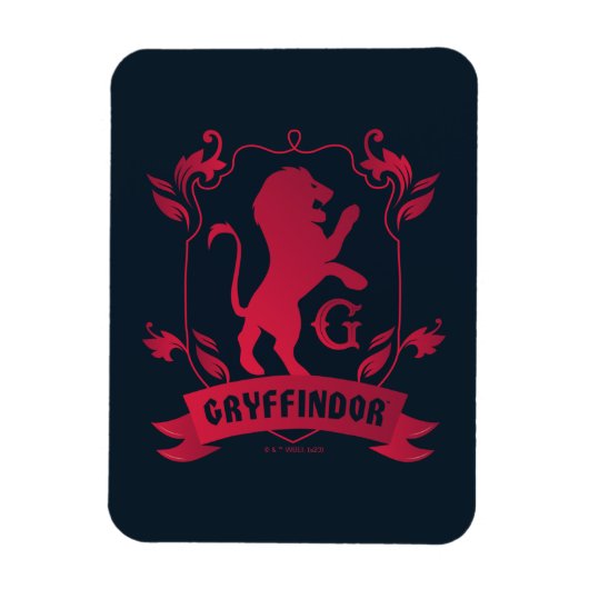Verziertes GRYFFINDOR™-Wappen Magnet (Vertikal)