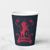Verziertes GRYFFINDOR™-Wappen Pappbecher (Vorderseite)