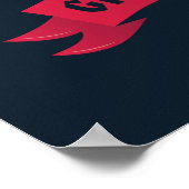 Verziertes GRYFFINDOR™-Wappen Poster (Ecke)