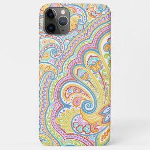 Verziertes handgezeichnetes Paisley-Blumenmotiv iPhone 11 Pro Max Hülle