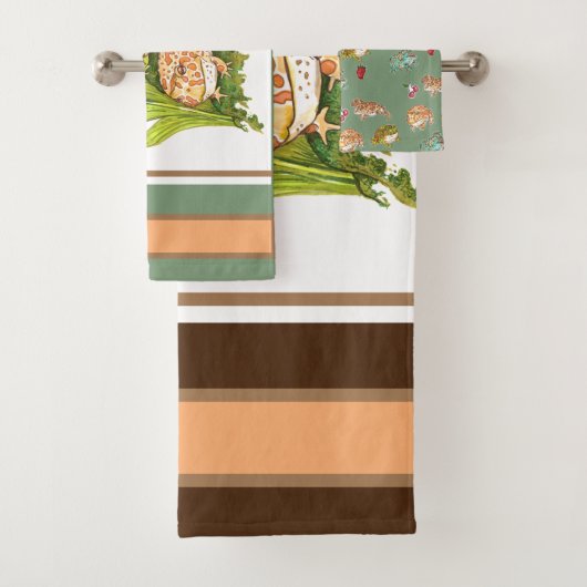 Verziertes Horned Frozen Handtuch Badhandtuch Set (Insitu)