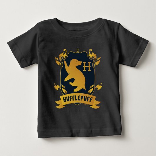 Verziertes HUFFLEPUFF™-Wappen Baby T-shirt (Vorderseite)
