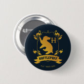 Verziertes HUFFLEPUFF™-Wappen Button (Vorne & Hinten)