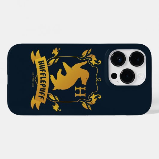 Verziertes HUFFLEPUFF™-Wappen Case-Mate iPhone Hülle (Rückseite (Horizontal))