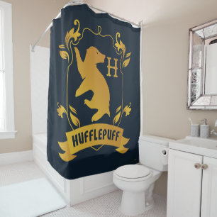 Verziertes HUFFLEPUFF™-Wappen Duschvorhang