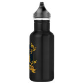 Verziertes HUFFLEPUFF™-Wappen Edelstahlflasche (Rechts)