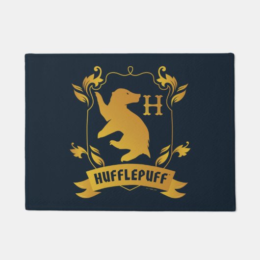 Verziertes HUFFLEPUFF™-Wappen Fußmatte (Vorderseite)
