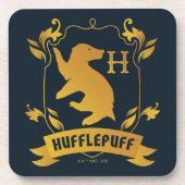 Verziertes HUFFLEPUFF™-Wappen Getränkeuntersetzer (Vorderseite)
