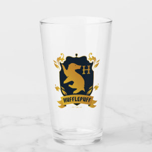 Verziertes HUFFLEPUFF™-Wappen Glas