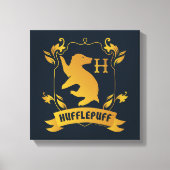 Verziertes HUFFLEPUFF™-Wappen Leinwanddruck (Vorderseite)