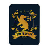 Verziertes HUFFLEPUFF™-Wappen Magnet (Vertikal)