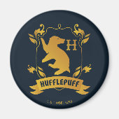 Verziertes HUFFLEPUFF™-Wappen Magnet (Vorne)