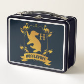 Verziertes HUFFLEPUFF™-Wappen Metall Brotdose (Vorderseite)