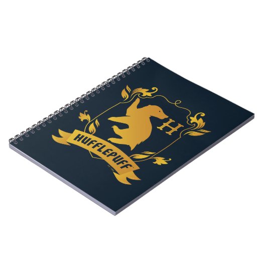 Verziertes HUFFLEPUFF™-Wappen Notizblock (Linke Seite)