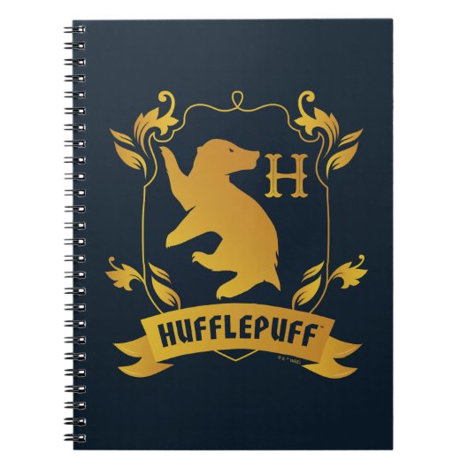 Verziertes HUFFLEPUFF™-Wappen Notizblock (Vorderseite)