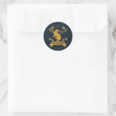 Verziertes HUFFLEPUFF™-Wappen Runder Aufkleber (Tasche)
