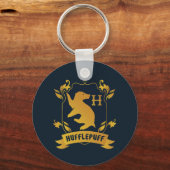 Verziertes HUFFLEPUFF™-Wappen Schlüsselanhänger (Rückseite)