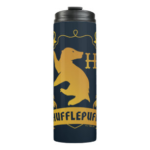 Verziertes HUFFLEPUFF™-Wappen Thermosbecher