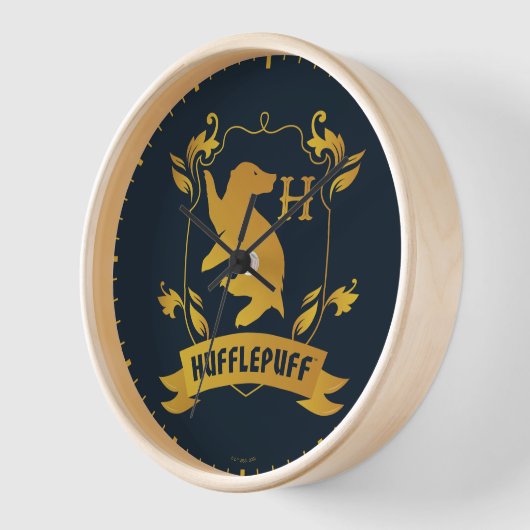 Verziertes HUFFLEPUFF™-Wappen Uhr (Winkel)