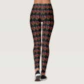 Verziertes Huhn Lineart Leggings (Rückseite)