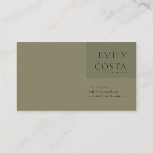 Verziertes Jugendstil-Zauberwald Visitenkarte (Rückseite)