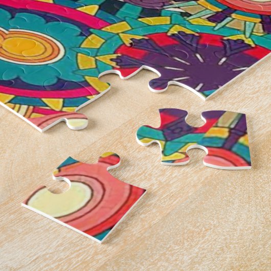 Verziertes Kaleidoskop Mandala Muster Puzzle (Seite)