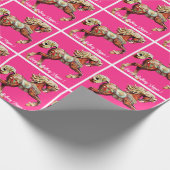 Verziertes Karussellpferd Geschenkpapier (Ecke)
