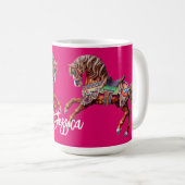 Verziertes Karussellpferd Kaffeetasse (VorderseiteRechts)