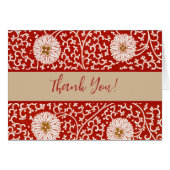 Verziertes klassisches Muster mit roter Blume (Vorderseite (Horizontal))