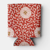 Verziertes klassisches Muster mit roter Blume Dosenkühler (Vorderseite)