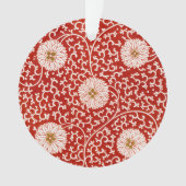 Verziertes klassisches Muster mit roter Blume Ornament (Vorderseite)