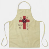 Verziertes Kreuz geben uns heute unseren Tag Schürze (Vorderseite)