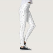 Verziertes Kreuz mit Blumen Leggings (Rechts)