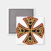 verziertes Kreuz mit Klammer Magnet (Vorderseite/Rückseite)