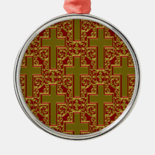 Verziertes Kreuz Ornament Aus Metall