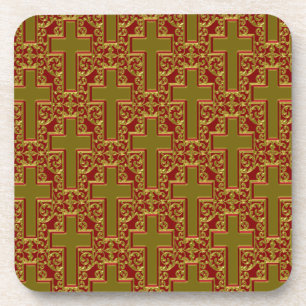 Verziertes Kreuz Untersetzer