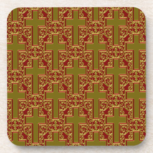 Verziertes Kreuz Untersetzer (Vorderseite)