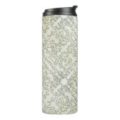 Verziertes Kritzelmuster in Gold & Silber Thermosbecher (Nach links gedreht)
