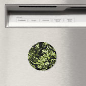 Verziertes Magnet in Grün und Schwarz (In Situ (Geschirrspüler))