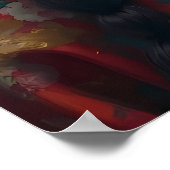 Verziertes Maskenportrait Poster (Ecke)