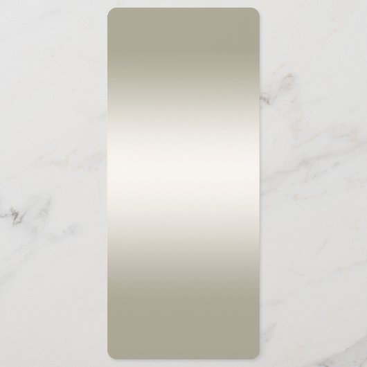 Verziertes Menü Gold Menükarte (Rückseite)