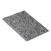 Verziertes monochrome Swirn-Notebook Notizblock (Rechte Seite)