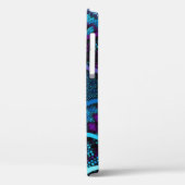 Verziertes Mosaik: Relief Wellen Textur. Case-Mate iPhone Hülle (Rückseite / Links)