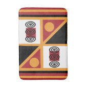 Verziertes Muster der afrikanischen Stämme Badematte (Vorderseite Vertikal)