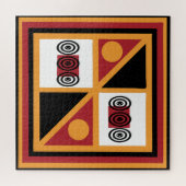 Verziertes Muster der afrikanischen Stämme Puzzle (Horizontal)